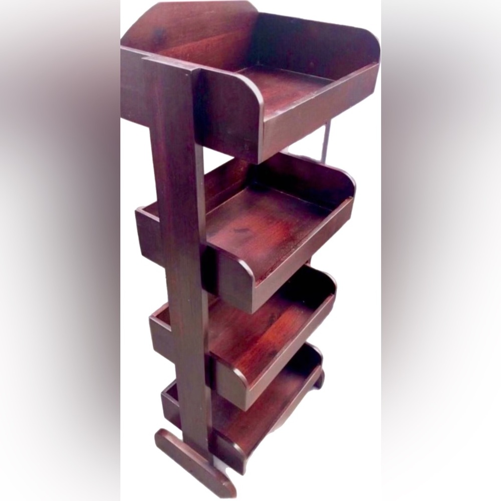 Wooden Bathroom Shelf Beauty Accessories Make Up Towels Storage Organizer Caddy